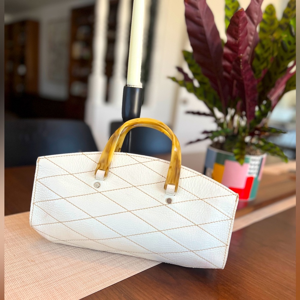 Vin Baker US Patent Quilted Handle Purse Bag